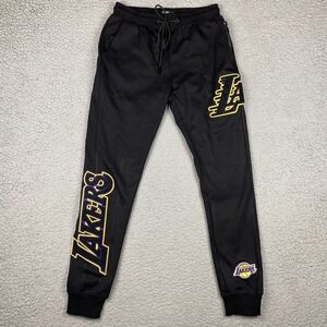 Pro Standard NBA Los Angeles Lakers Stacked Logo XL Black Sweatpants BLL452614